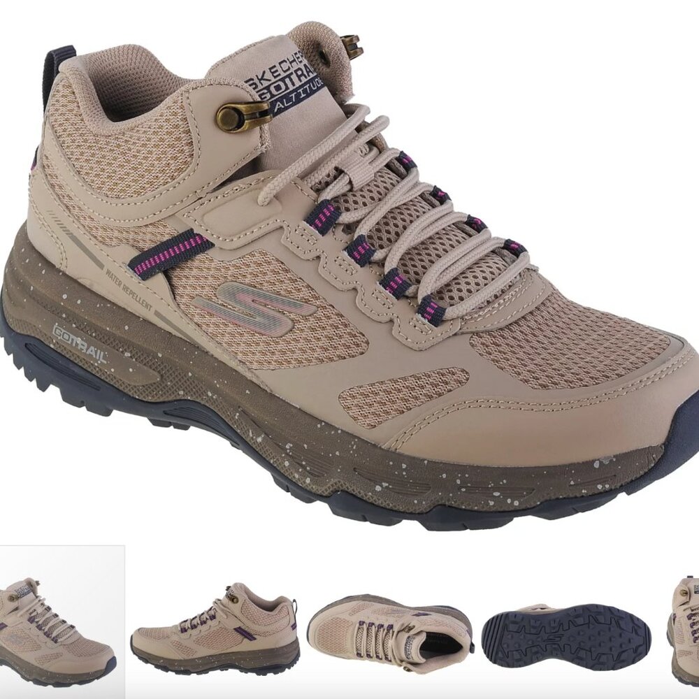Skechers Go Run Trail Altitude Hiking Shoes Taupe 9